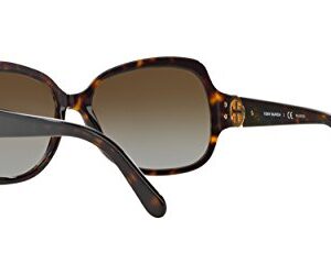 Tory Burch Women's 0TY7059 Sunglasses, Dark Tortoise