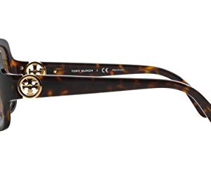 Tory Burch Women's 0TY7059 Sunglasses, Dark Tortoise