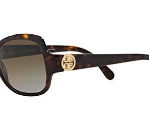 Tory Burch Women's 0TY7059 Sunglasses, Dark Tortoise