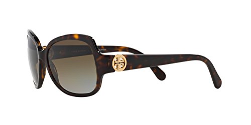 Tory Burch Women's 0TY7059 Sunglasses, Dark Tortoise