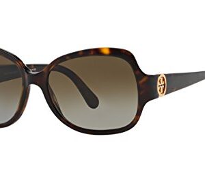 Tory Burch Women's 0TY7059 Sunglasses, Dark Tortoise