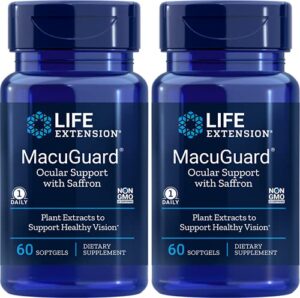 life extension macuguard ocular support, 60 count (pack of 2)