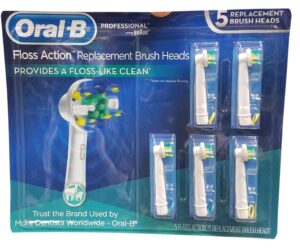 oral b floss action replacement brush heads, 5 count