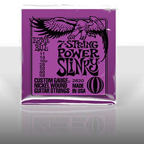 2014 Ernie Ball Ernie Ball 2620 Power Slinky 7-String Electric Guitar Strings N / A