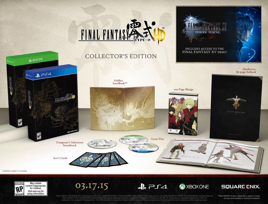 Final Fantasy Type-0 HD Collector's Edition - Xbox One