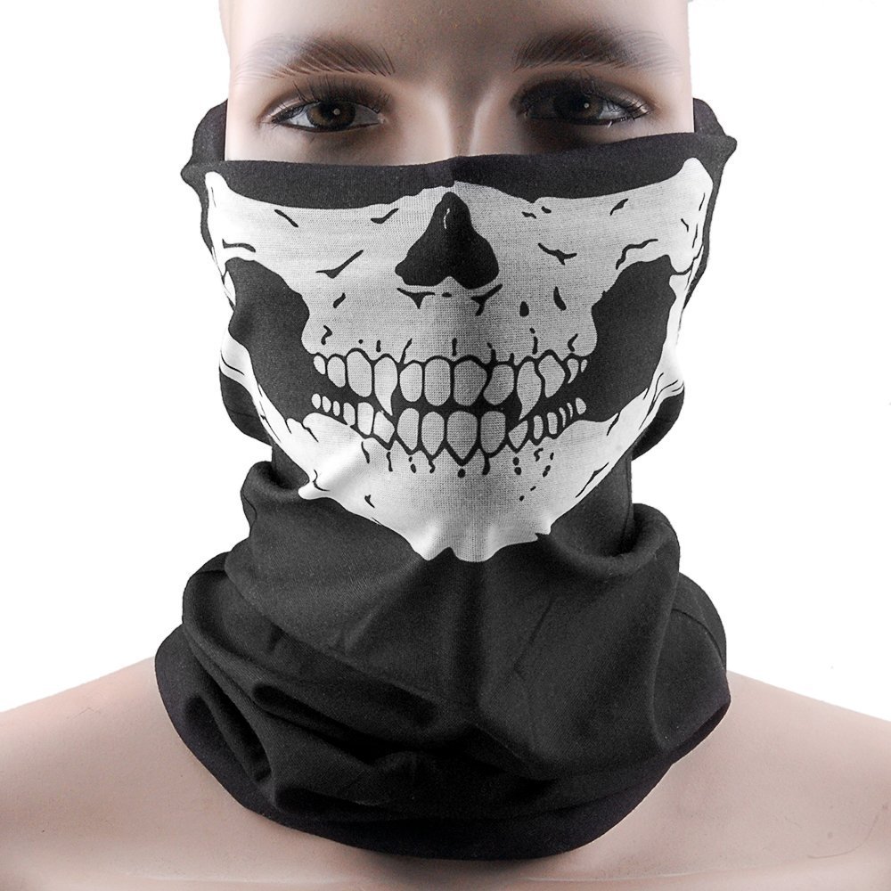 Hitaocity Skull Face Multi Use Face Mask Scarf Head Wrap