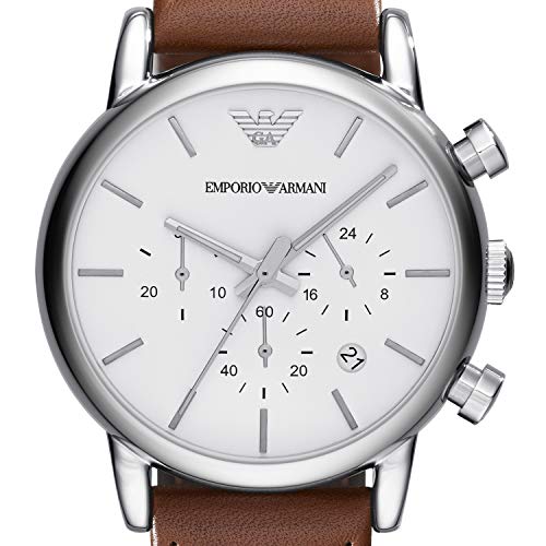 Emporio Armani Men's AR1846 Dress Brown Leather Watch