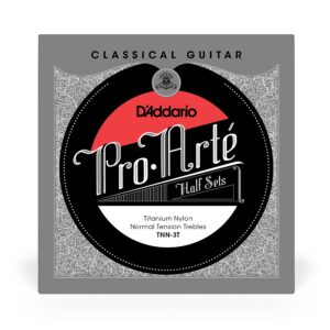 d'addario tnn-3t nylon classical guitar strings, medium