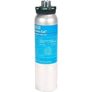 MSA 10048280 Calibration Cylinder, Aluminium Gas Bottle, 34 Liter, 1.45% CH4, 15% O2, 60 PPM CO, 20 PPM H2S, Galaxy GX2 System Test Stand Compatible, Multi-Use Air Tank