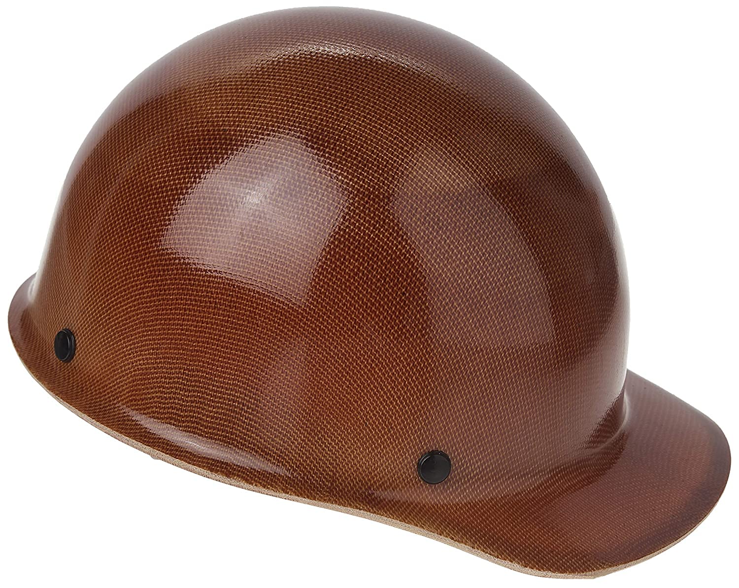 MSA 462638 Skullgard Cap Style Hard Hat with Staz-On Pinlock Suspension | Non-slotted Hat, Made of Phenolic Resin, Radiant Heat Loads up to 350F - Small Size in Tan