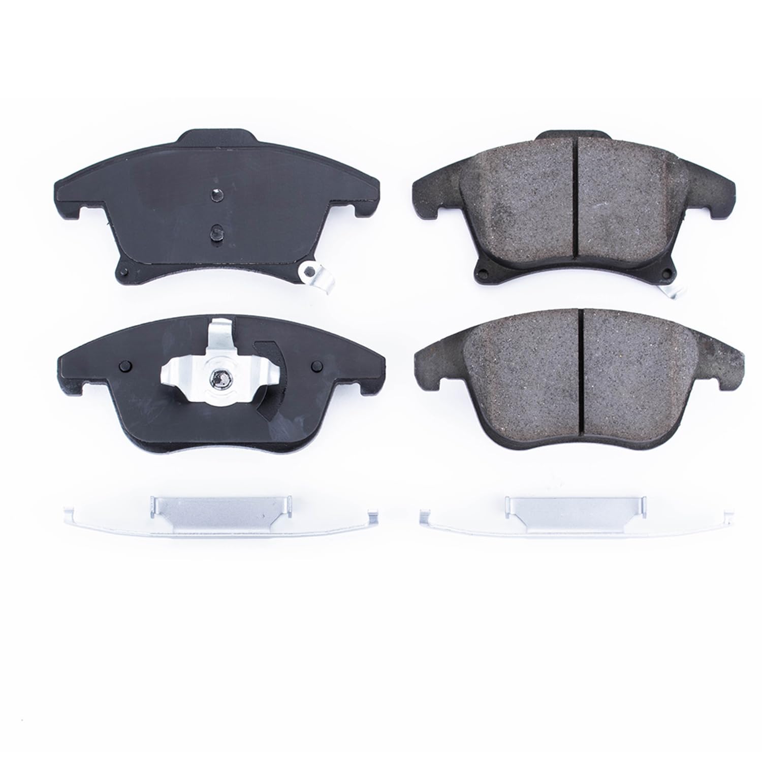 Power Stop 17-1653, Z17 Front Ceramic Brake Pads with Hardware