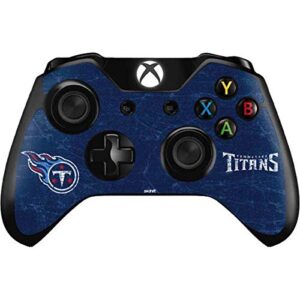 skinit decal gaming skin compatible with xbox one controller - officially licensed nfl tennessee titans distressed design