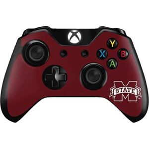 skinit decal gaming skin compatible with xbox one controller - officially licensed college mississippi state logo design