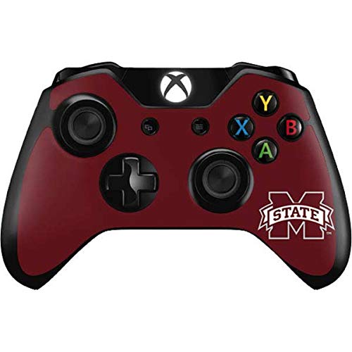 Skinit Decal Gaming Skin Compatible with Xbox One Controller - Officially Licensed College Mississippi State Logo Design