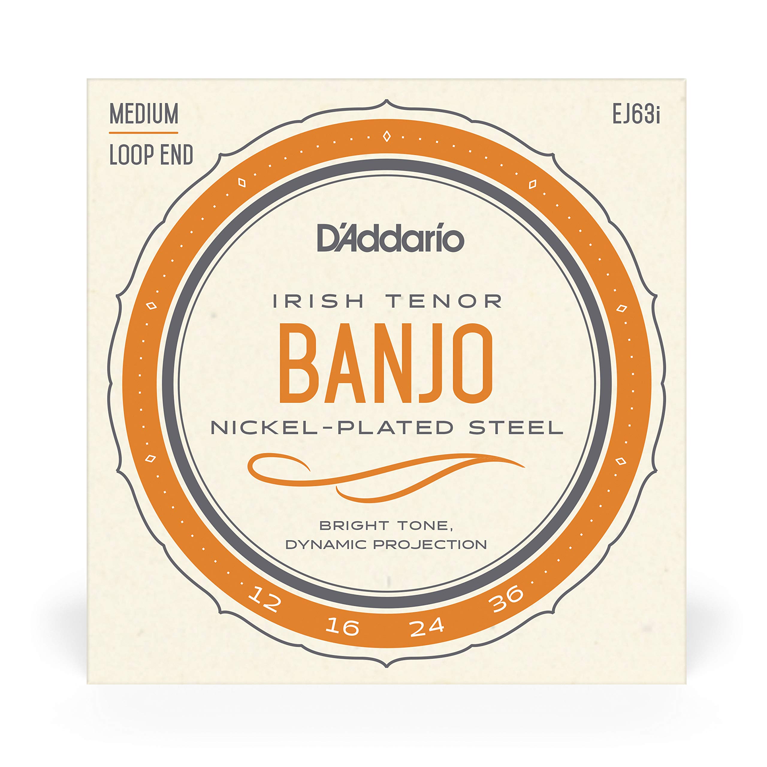 D'Addario EJ63i 12-36 Nickel Irish Tenor Banjo String