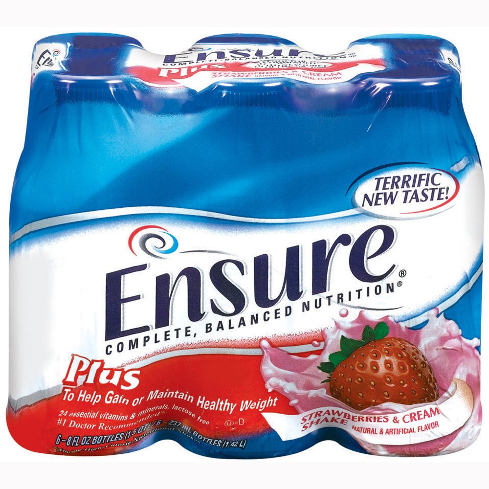 Abbott 57269 Ensure Plus Strawberry Nutritional Supplement-24/Case