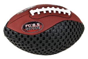 fun gripper grip zone 8.5 inch pee wee football -traditional, black, brown, kids perfect gripping footballs by: saturnian i p.e supplier