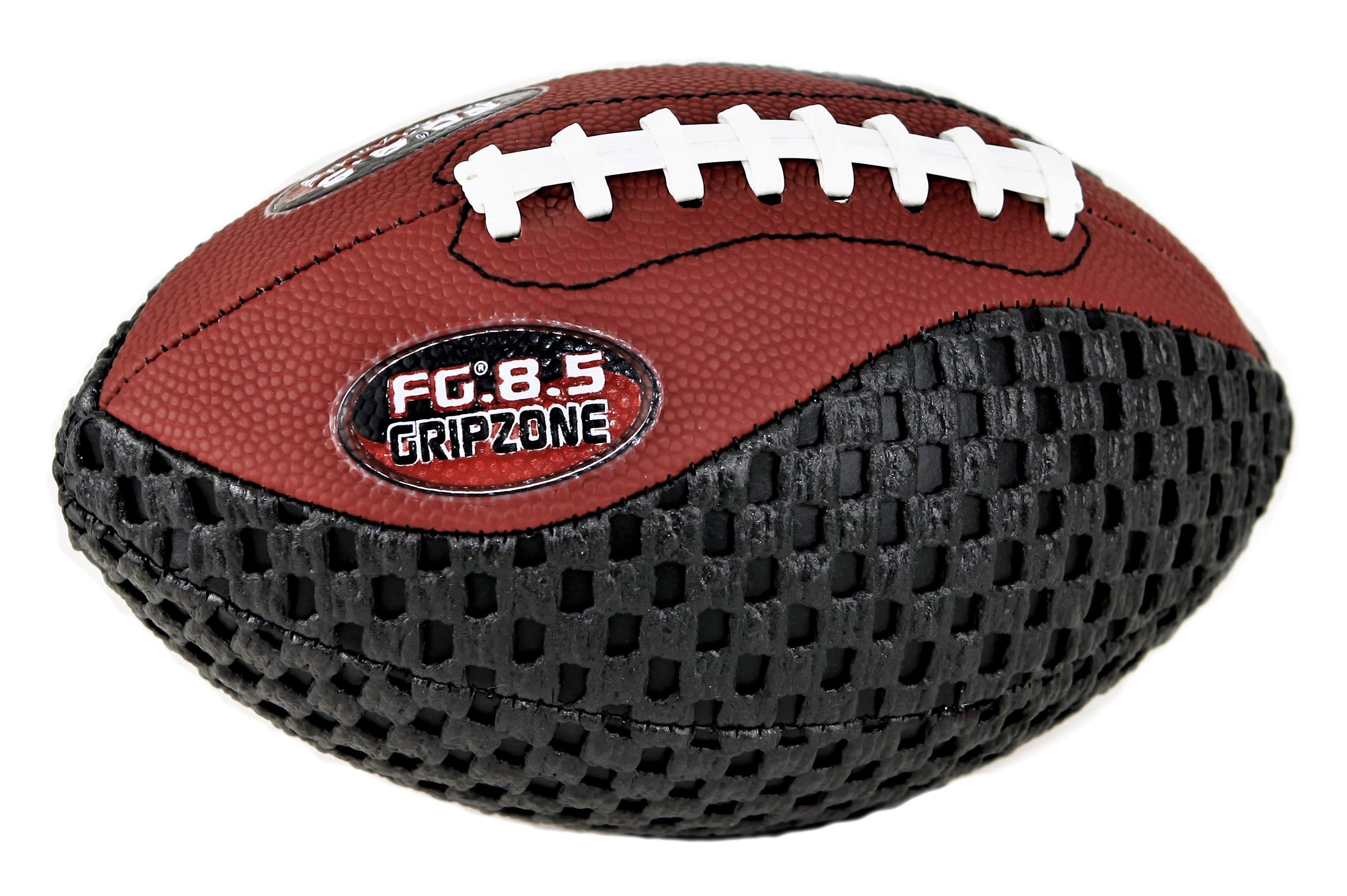 fun gripper Grip Zone 8.5 inch Pee Wee Football -Traditional, Black, Brown, Kids Perfect gripping Footballs by: Saturnian I P.E Supplier