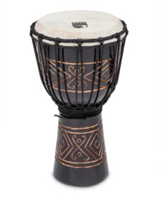 toca tssdj-sbo street series 8-inch black onyx djembe, small