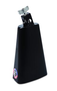 latin percussion lp007-n 8-inch rock cowbell with self-aligning mount,black,1/2-inch