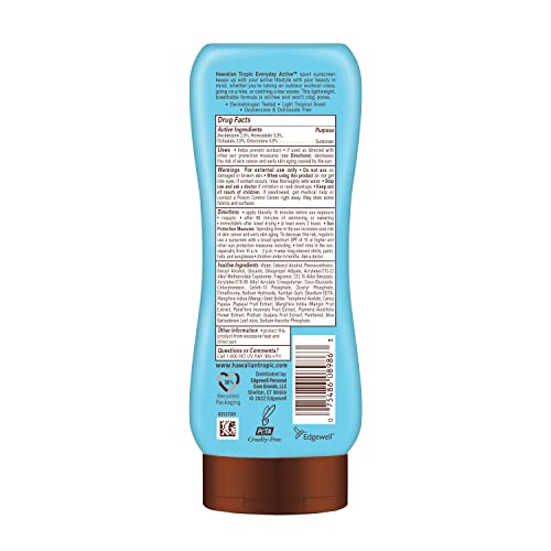 Hawaiian Tropic Everyday Active Lotion Sunscreen SPF 15, 8oz | Hawaiian Tropic Sunscreen SPF 15, Sunblock, Broad Spectrum Sunscreen, Oxybenzone Free Sunscreen, Water Resistant Sunscreen, 8oz