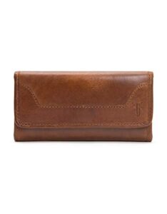 melissa continental snap wallet, cognac,one size