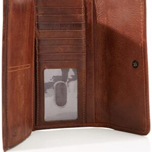 Melissa Continental Snap Wallet, Cognac,One Size