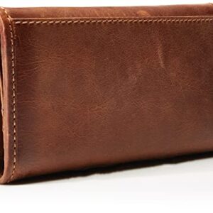 Melissa Continental Snap Wallet, Cognac,One Size