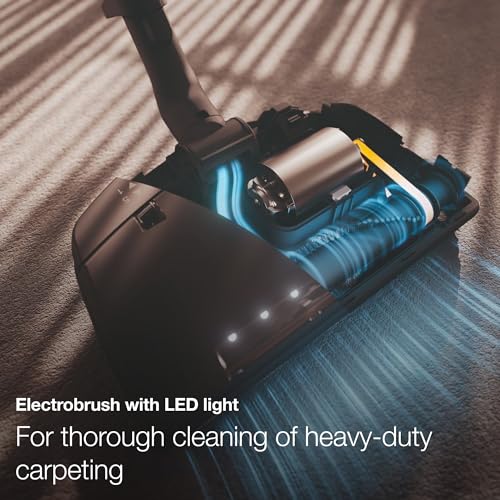 Miele Complete C3 Bagged Canister Vacuum Cleaner with Electrobrush Floorhead, Suitable for Carpets and Hard Floors, Marine Blue