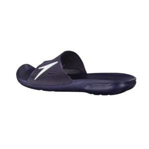 Speedo Men's Beach & Pool Flip Flops, Blue Navy White 879, 9