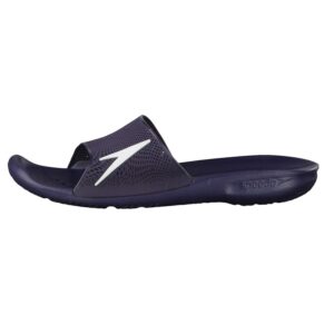 Speedo Men's Beach & Pool Flip Flops, Blue Navy White 879, 9