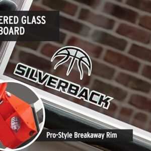 Silverback In-Ground Basketball Hoops, Adjustable Height Tempered Glass Backboard and Pro-Style Flex Rim. - Multiple Styles Available