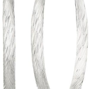 GUESS "Basic" Silver Textured Hoop Earrings