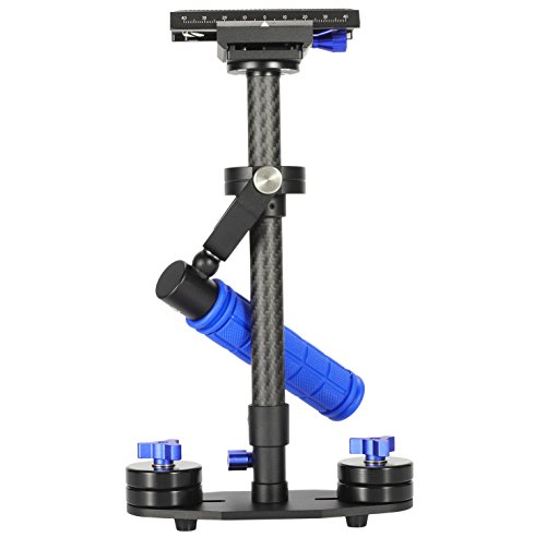 SunSmart 40cm Mini Carbon Fiber Handheld Camera Stabilizer Video Rig For DSLR DV Camera