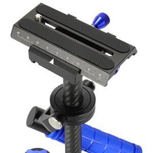 SunSmart 40cm Mini Carbon Fiber Handheld Camera Stabilizer Video Rig For DSLR DV Camera