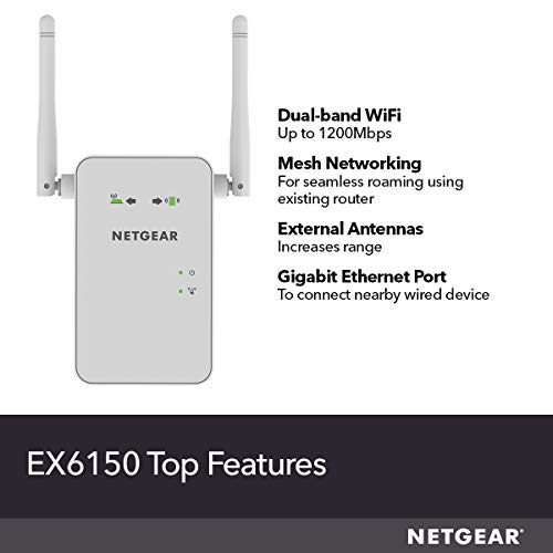 NETGEAR EX6150-100NAS? AC1200 Dual Band Wi-Fi Range Extender