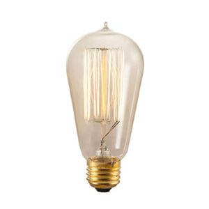 bulbrite 134019 40w nostalgic edison squirrel cage-style bulb - 4 pack