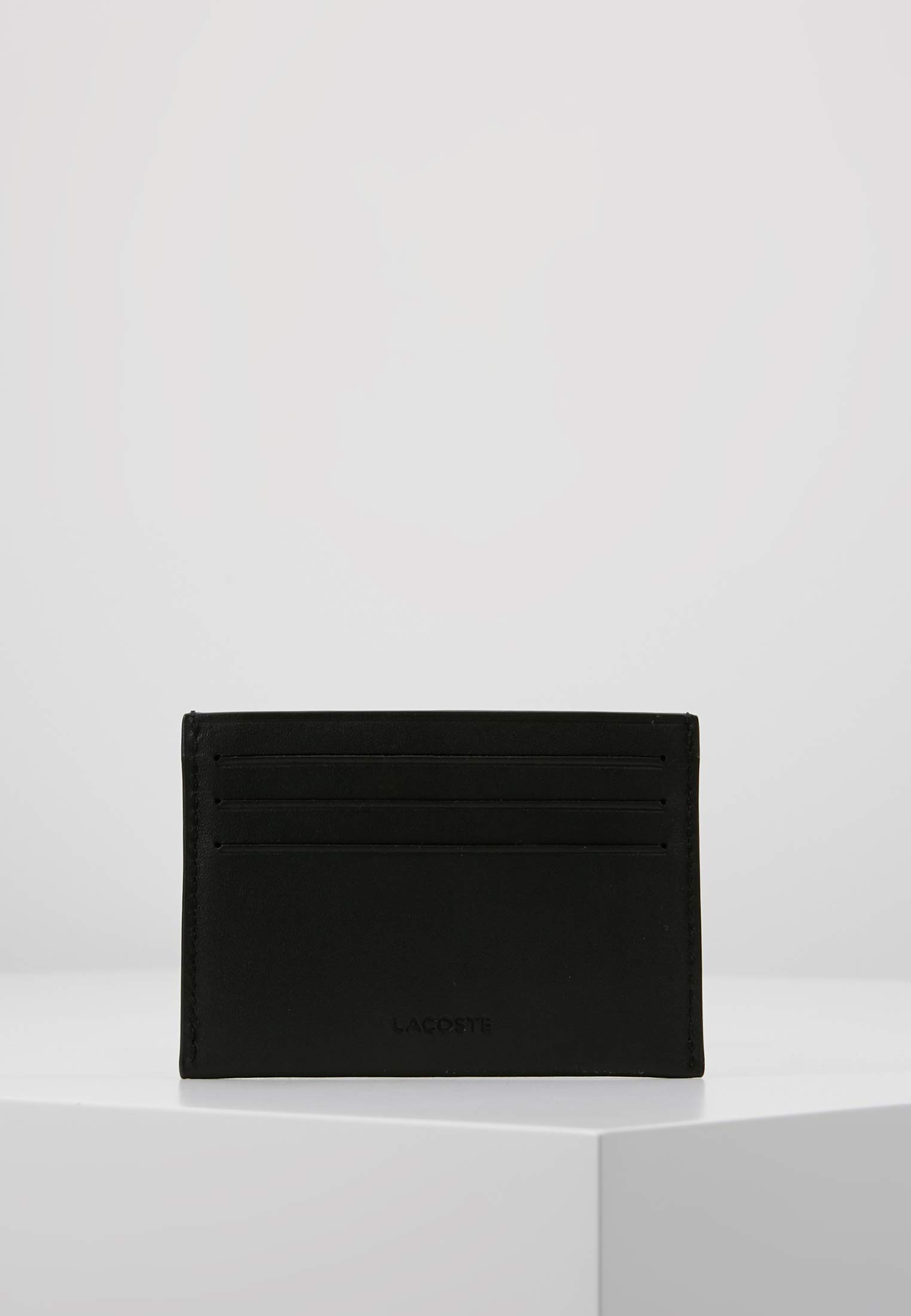 Lacoste NH1346FG Mens Leather Fitzgerald Credit Card Holder Wallet,Compact, Black, One Size