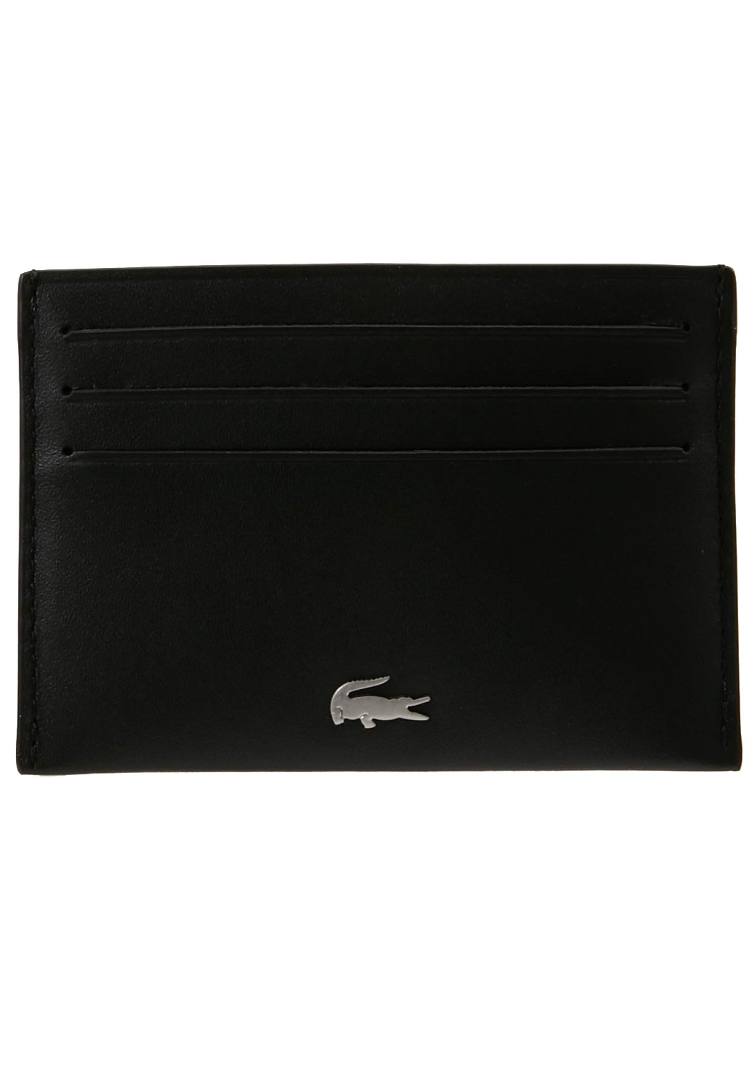 Lacoste NH1346FG Mens Leather Fitzgerald Credit Card Holder Wallet,Compact, Black, One Size