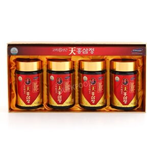 Korean 6years Root Red Ginseng Gold Extract, 240g(8.5oz) X 4ea, Saponin, Panax