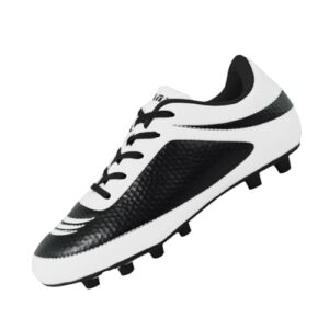 vizari infinity fg soccer cleats | firm ground soccer cleats for outdoor surfaces and fields | lightweight and easy to wear youth soccer cleats| white/black | toddler