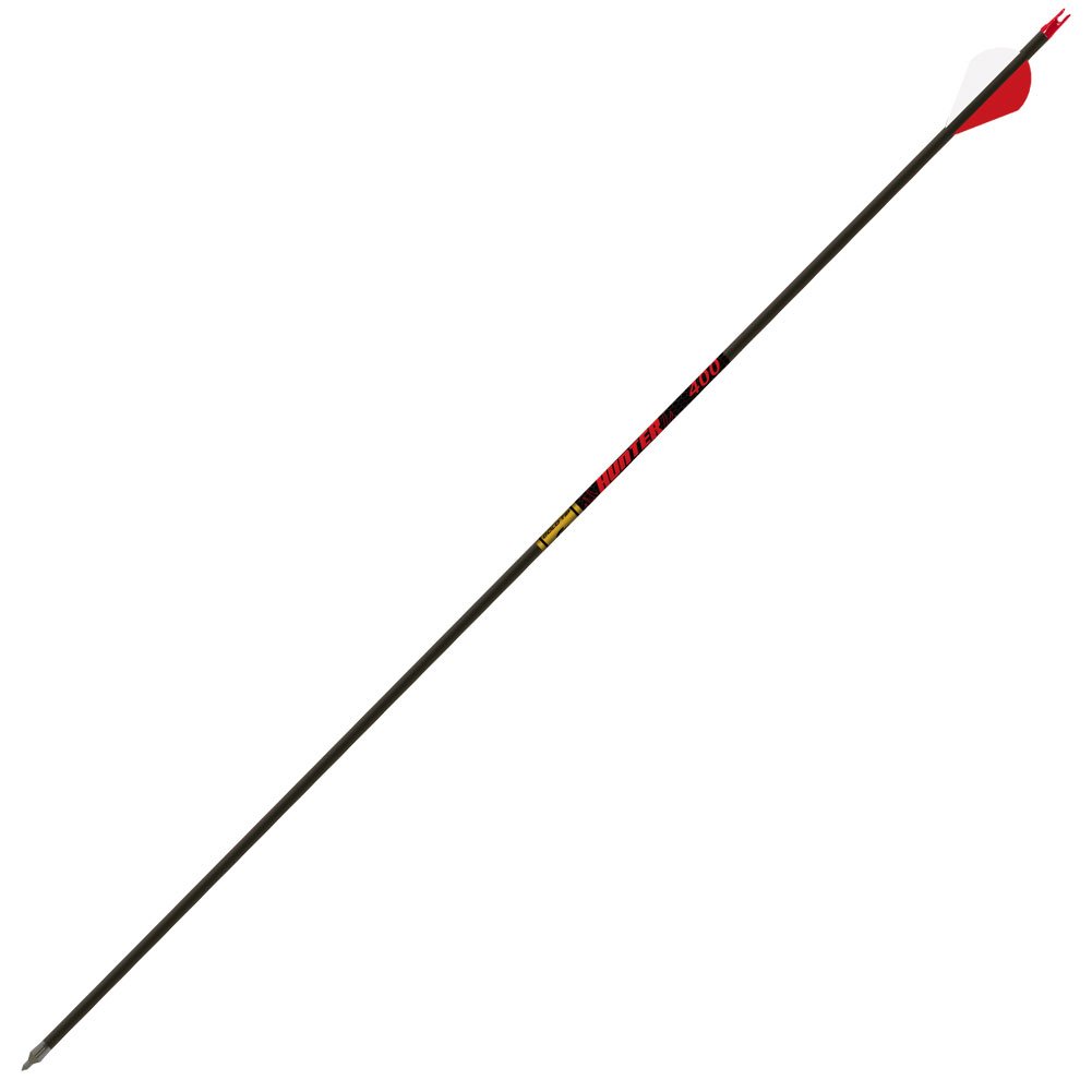 Gold Tip Hunter Arrows with Raptor Vane (Pack of 6), Black, 340