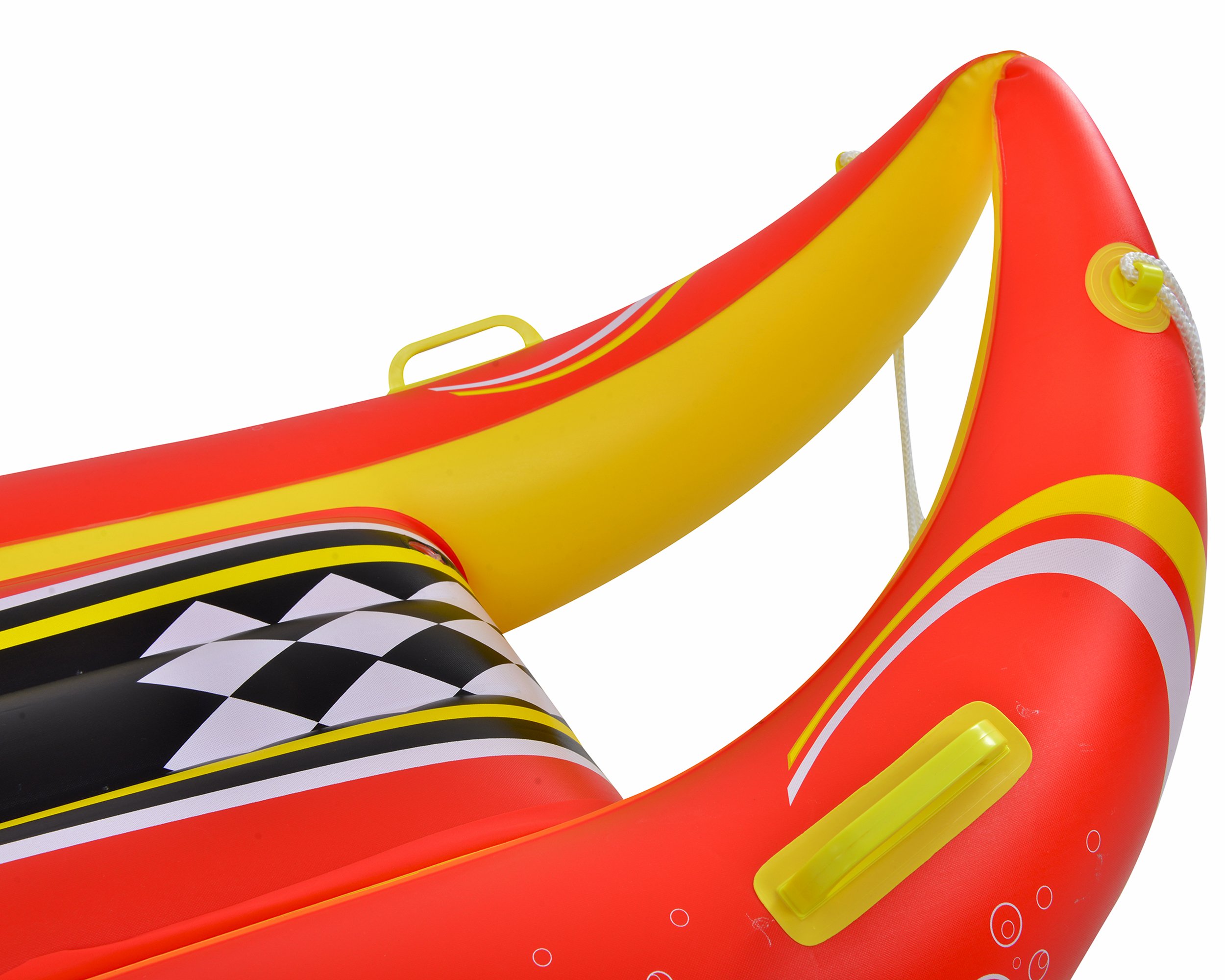 Blue Wave Sports Power Glider 2-Person Inflatable Snow Sled, 57-Inch, Red,Yellow