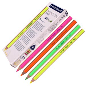 staedtler textsurfer dry highlighter pencil 128 64-fn drawing for writing sketching inkjet,paper,copy,fax(pack of 12)color mix