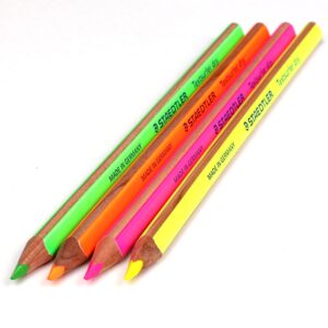 Staedtler Textsurfer Dry Highlighter Pencil 128 64-fn Drawing for Writing Sketching Inkjet,paper,copy,fax(pack of 12)color Mix