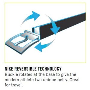 Nike Men's Core Reversible Belt, Dark Grey/Black, 38