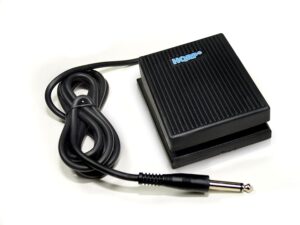 hqrp foot switch сompatible with alesis sr-16 sr-18 roland cr-1000 drum machine dp-2 damper sustain pedal