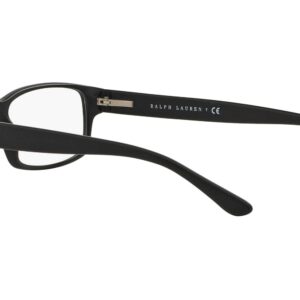 Polo Ralph Lauren Men's PH2065 Rectangular Prescription Eyewear Frames, Matte Black/Demo Lens, 54 mm