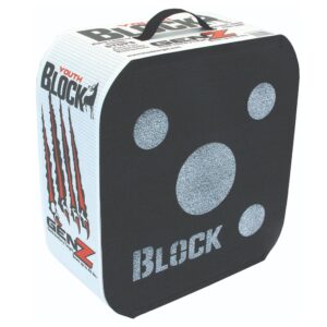 field logic block genz xl 20” youth archery arrow target, black and white