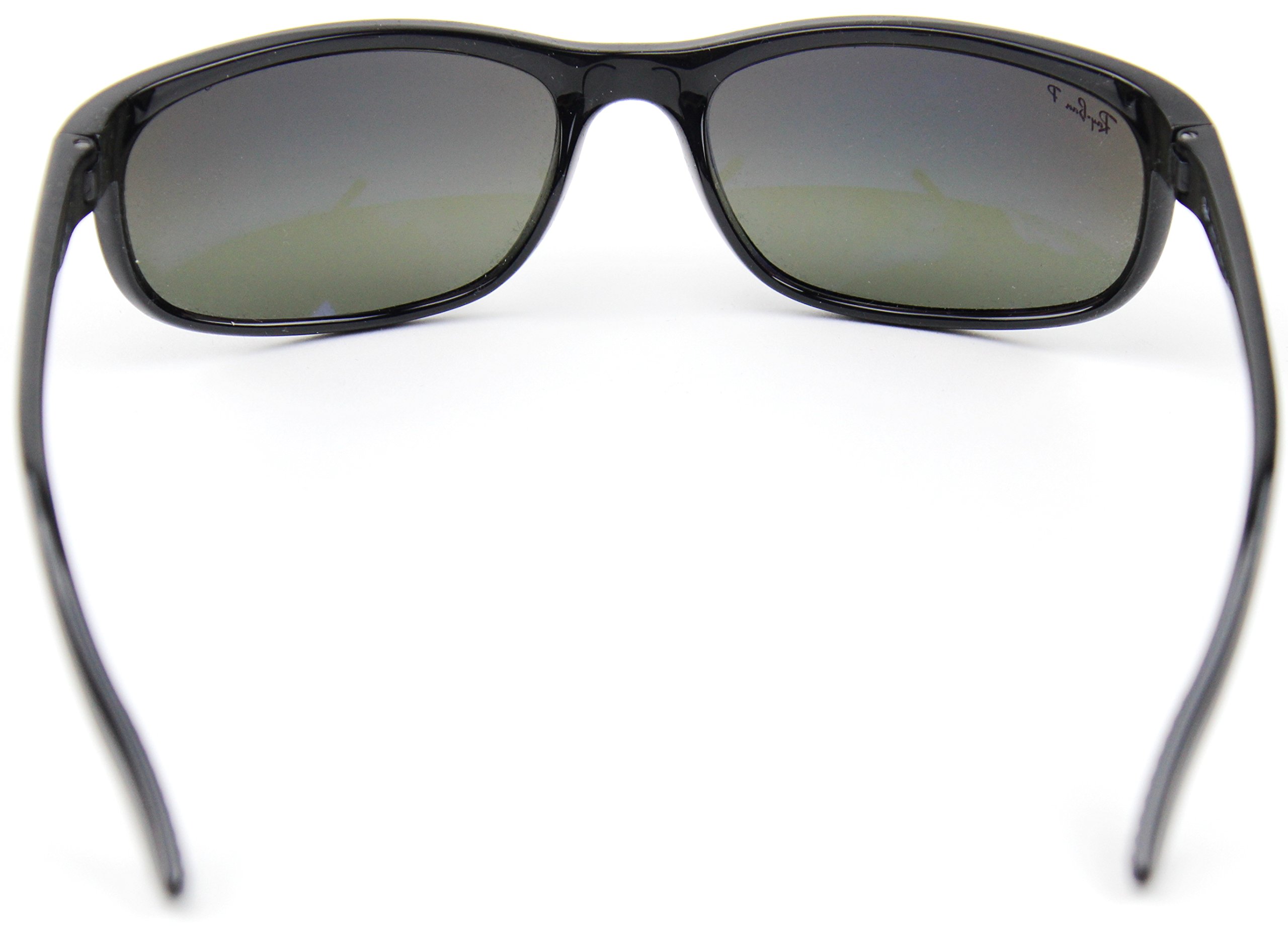 Ray-Ban RB2027 601/W1 PREDATOR 2 Sunglasses Black /Crystal Polarized Mirror Grey Lens., 62